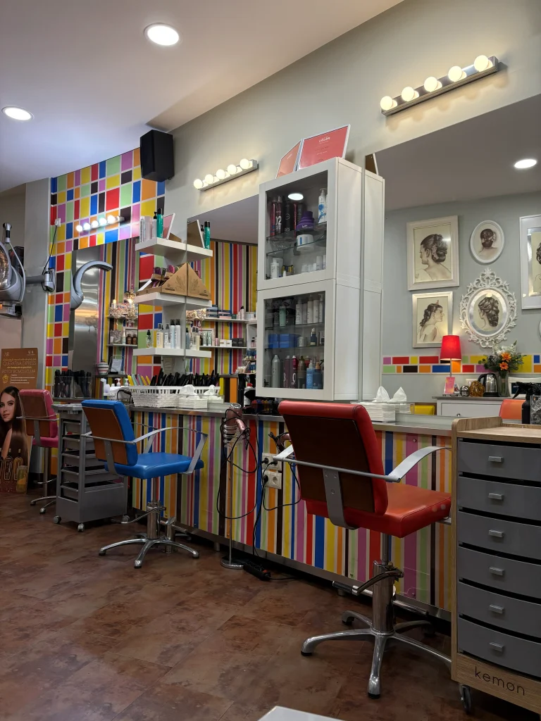 Vista general de la peluquería